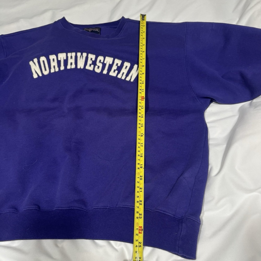 Northwestern University Vintage JanSport Embroidered Sweatshirt Men's Size Large - Picture 7 of 9